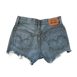 Levi's 501 Button-Fly Blue Jean Shorts Cut-Off Size 25